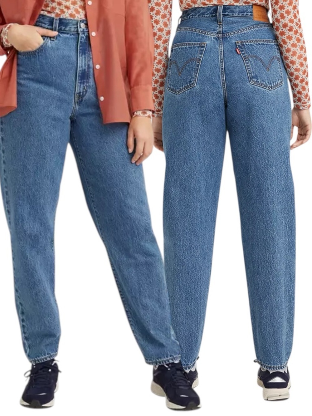 Levi’s High Loose Taper Jeans High Rise Relaxed W25 Premium Blue Denim
